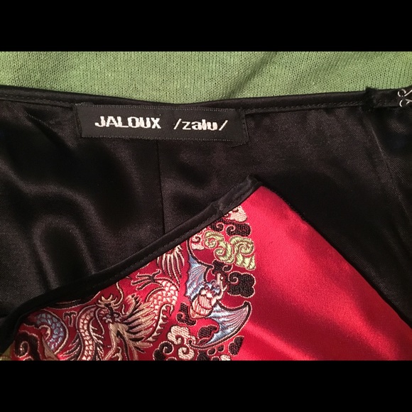 JALOUX GORGEOUS Silk Skirt w/Beaded Fringe… - Picture 7 of 11